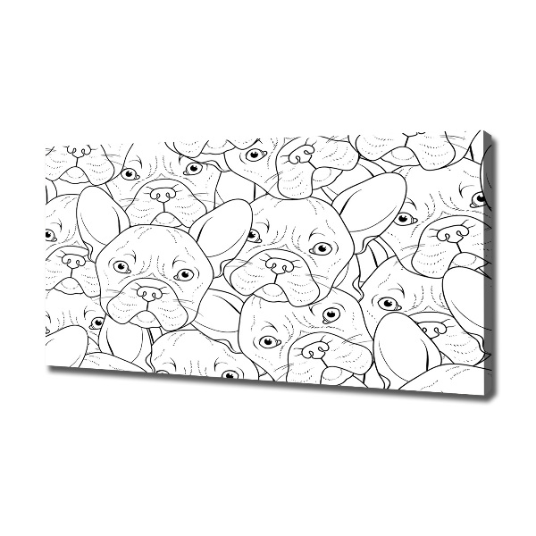 Canvas wall art French Bulldogs