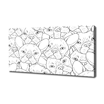 Canvas wall art French Bulldogs