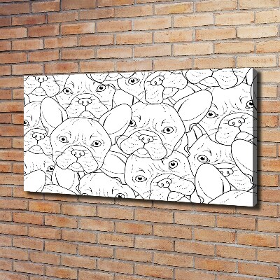 Canvas wall art French Bulldogs