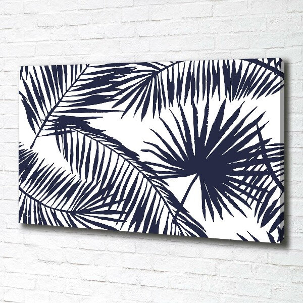 Canvas wall art Palm leaves