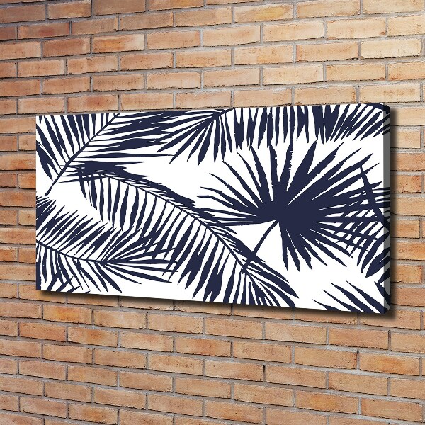 Canvas wall art Palm leaves