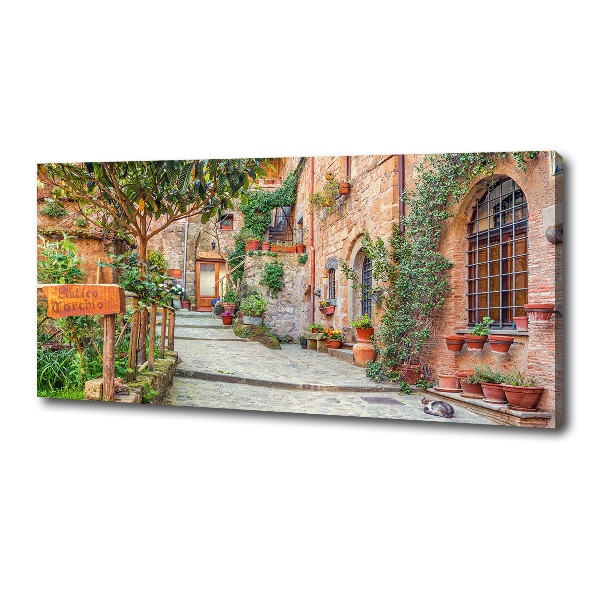 Canvas wall art Italian streets