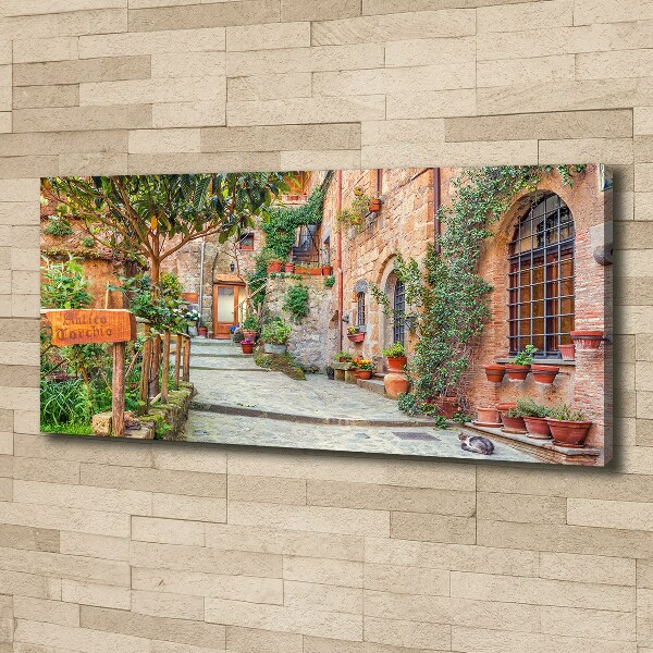 Canvas wall art Italian streets