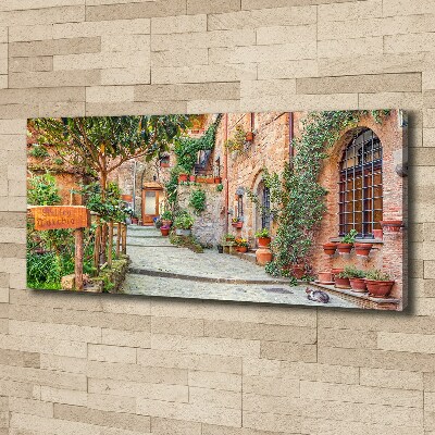 Canvas wall art Italian streets