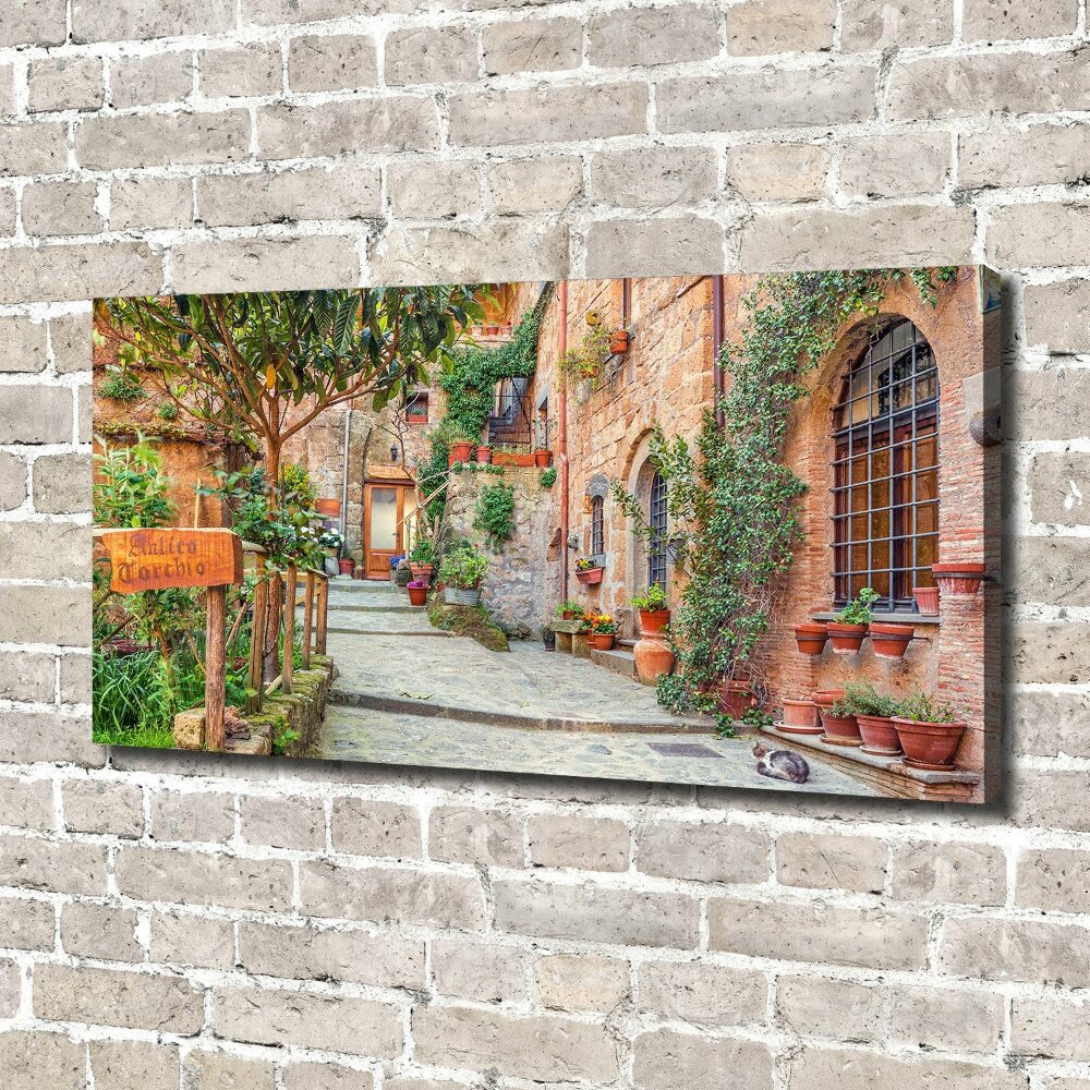 Canvas wall art Italian streets