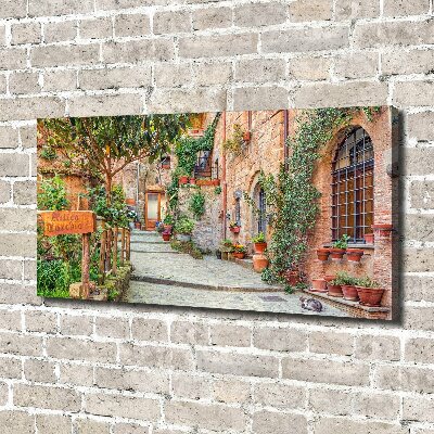 Canvas wall art Italian streets