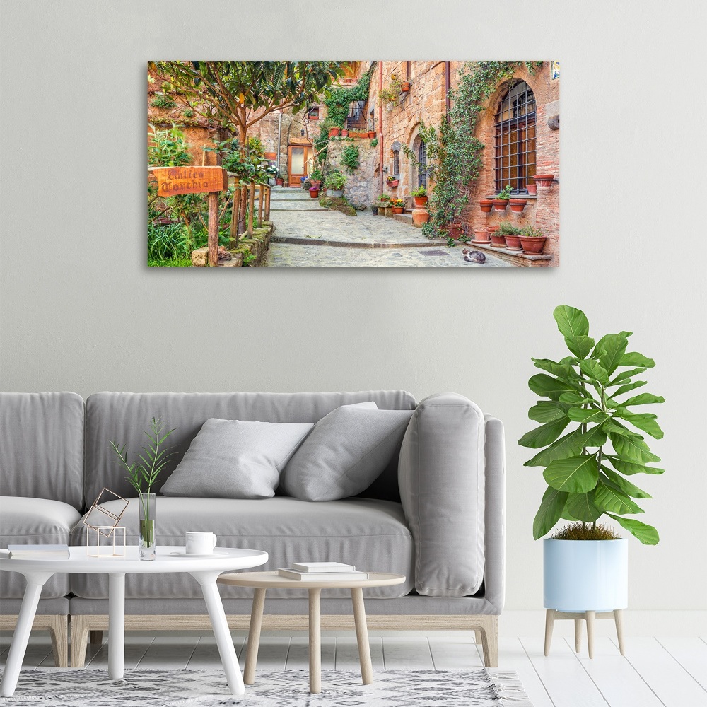 Canvas wall art Italian streets