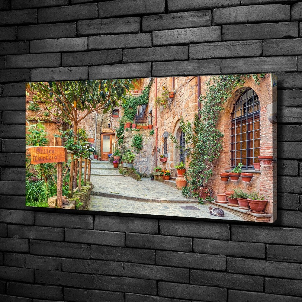 Canvas wall art Italian streets