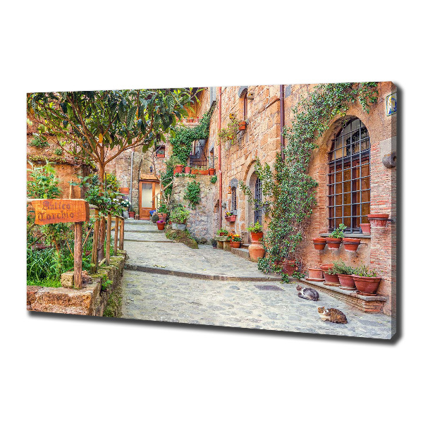 Canvas wall art Italian streets