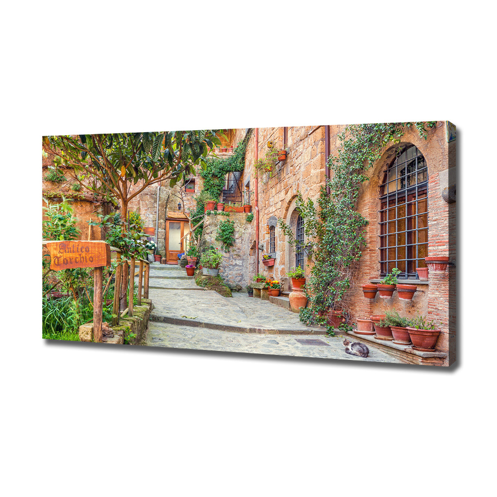 Canvas wall art Italian streets