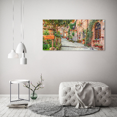 Canvas wall art Italian streets