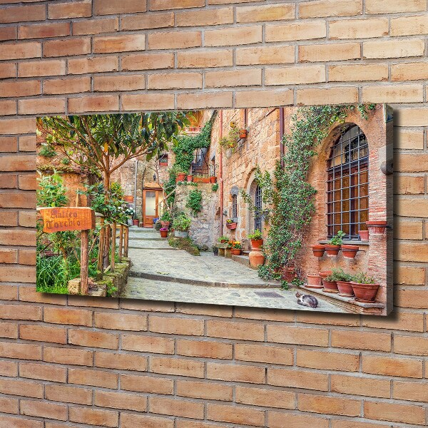 Canvas wall art Italian streets