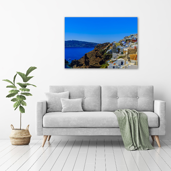 Canvas wall art Santoryn Greece