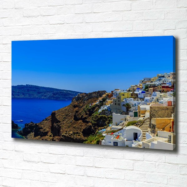 Canvas wall art Santoryn Greece