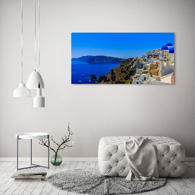 Canvas wall art Santoryn Greece