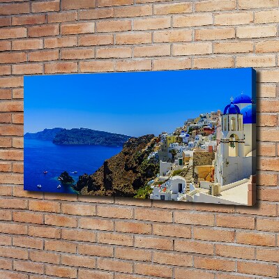 Canvas wall art Santoryn Greece