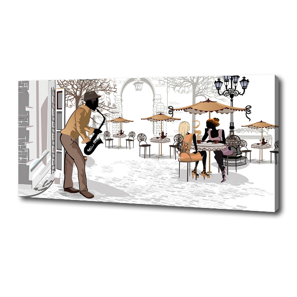 Canvas wall art Street musician