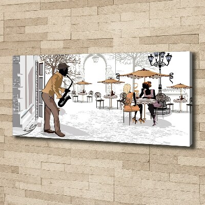 Canvas wall art Street musician