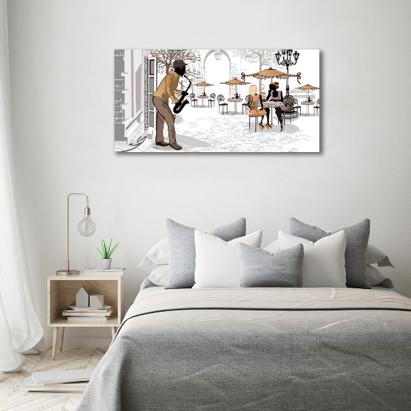 Canvas wall art Street musician