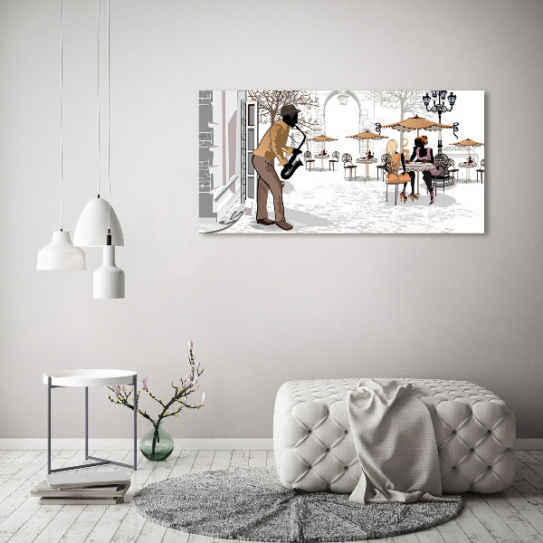 Canvas wall art Street musician