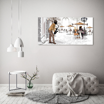 Canvas wall art Street musician