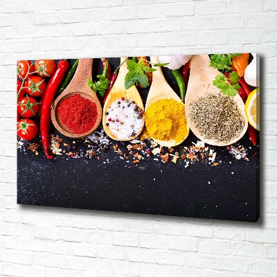 Canvas wall art A mixture of spices