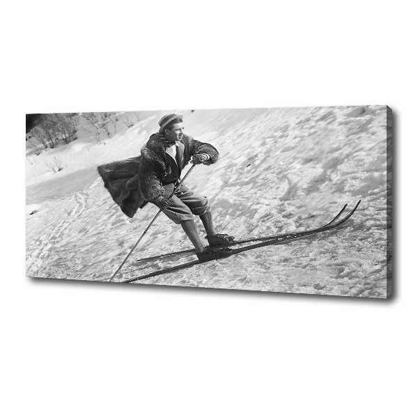 Canvas wall art Skier