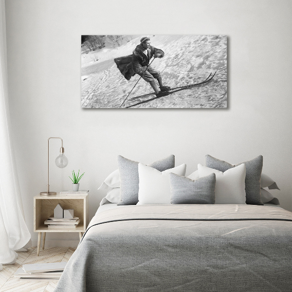 Canvas wall art Skier