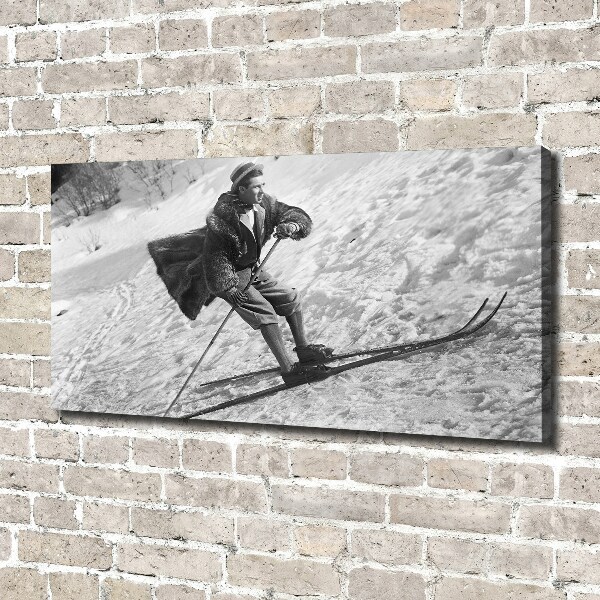 Canvas wall art Skier