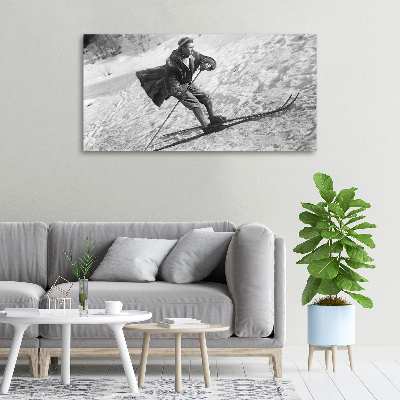 Canvas wall art Skier