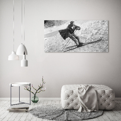 Canvas wall art Skier