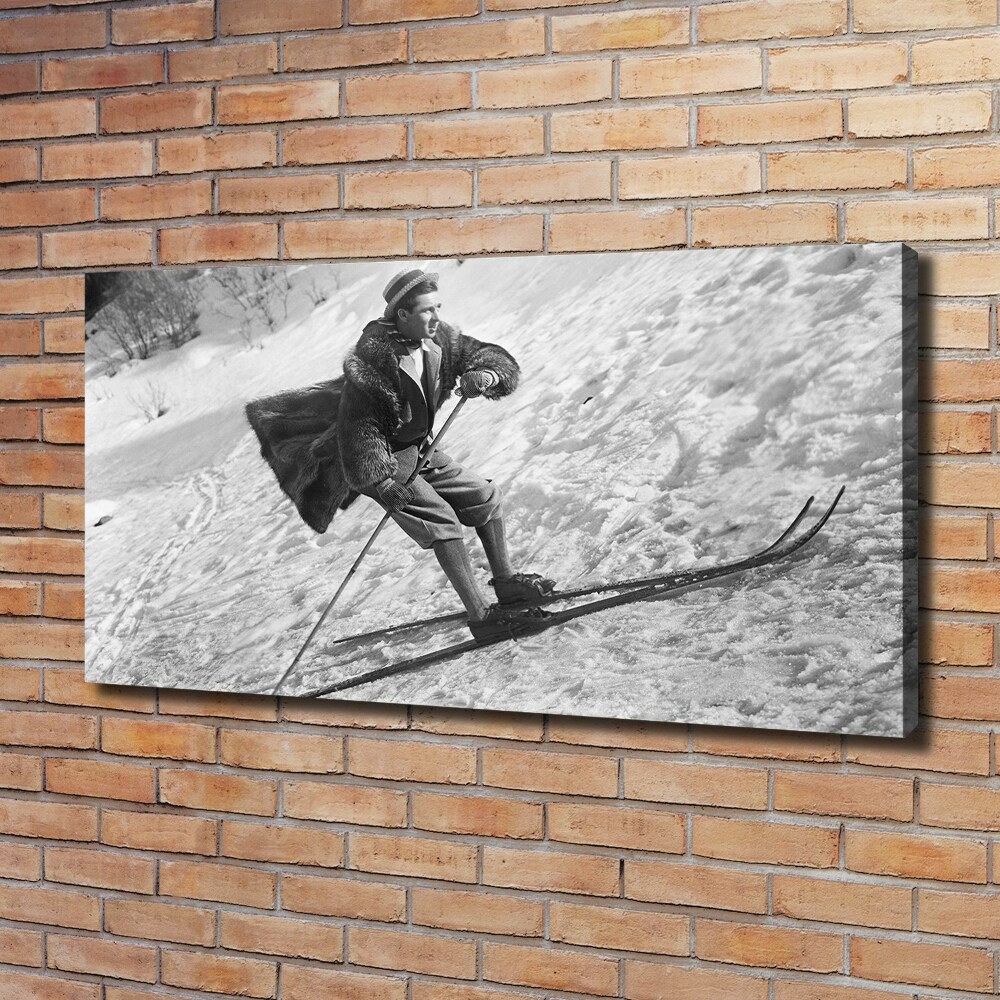 Canvas wall art Skier