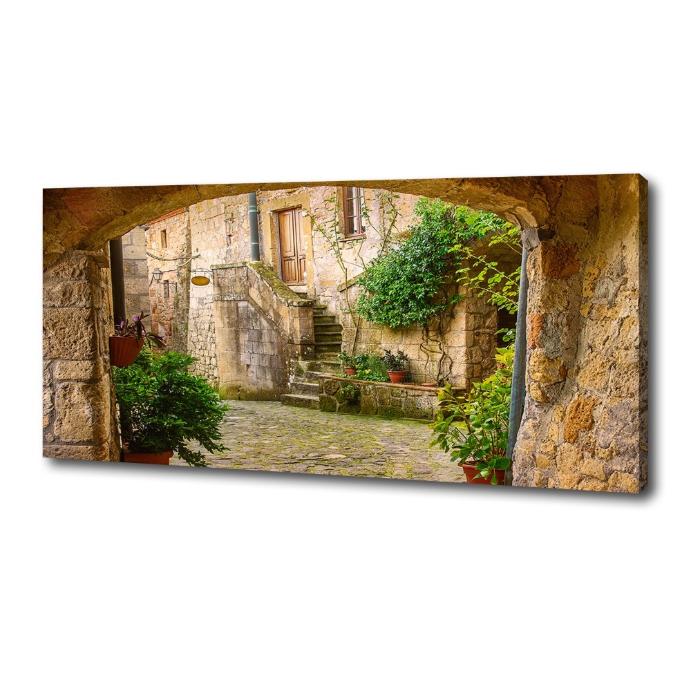 Canvas wall art Italian streets