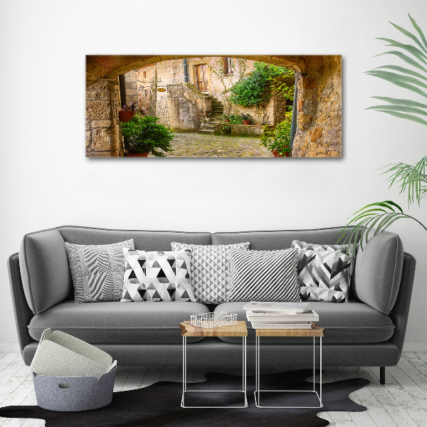 Canvas wall art Italian streets