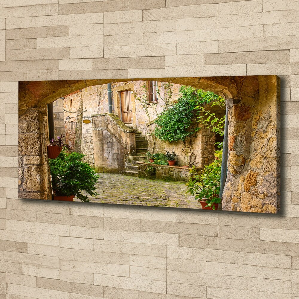 Canvas wall art Italian streets