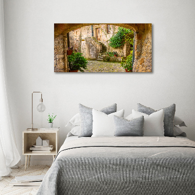 Canvas wall art Italian streets