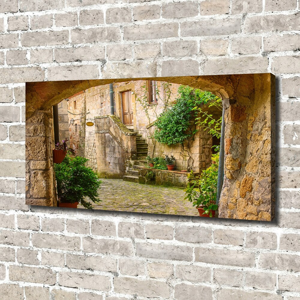 Canvas wall art Italian streets