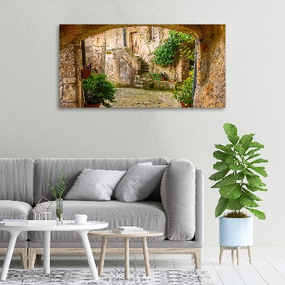 Canvas wall art Italian streets