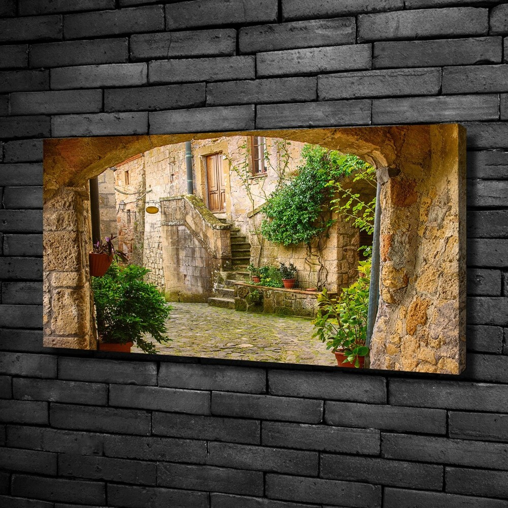 Canvas wall art Italian streets