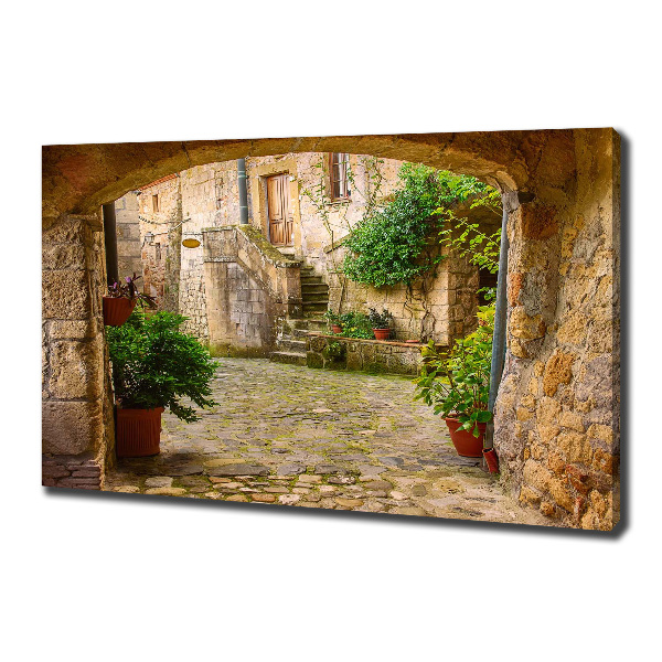 Canvas wall art Italian streets