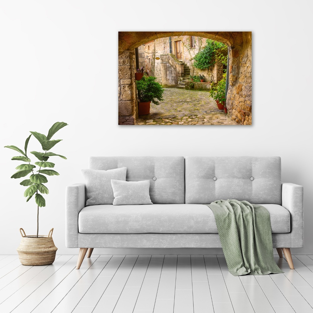 Canvas wall art Italian streets