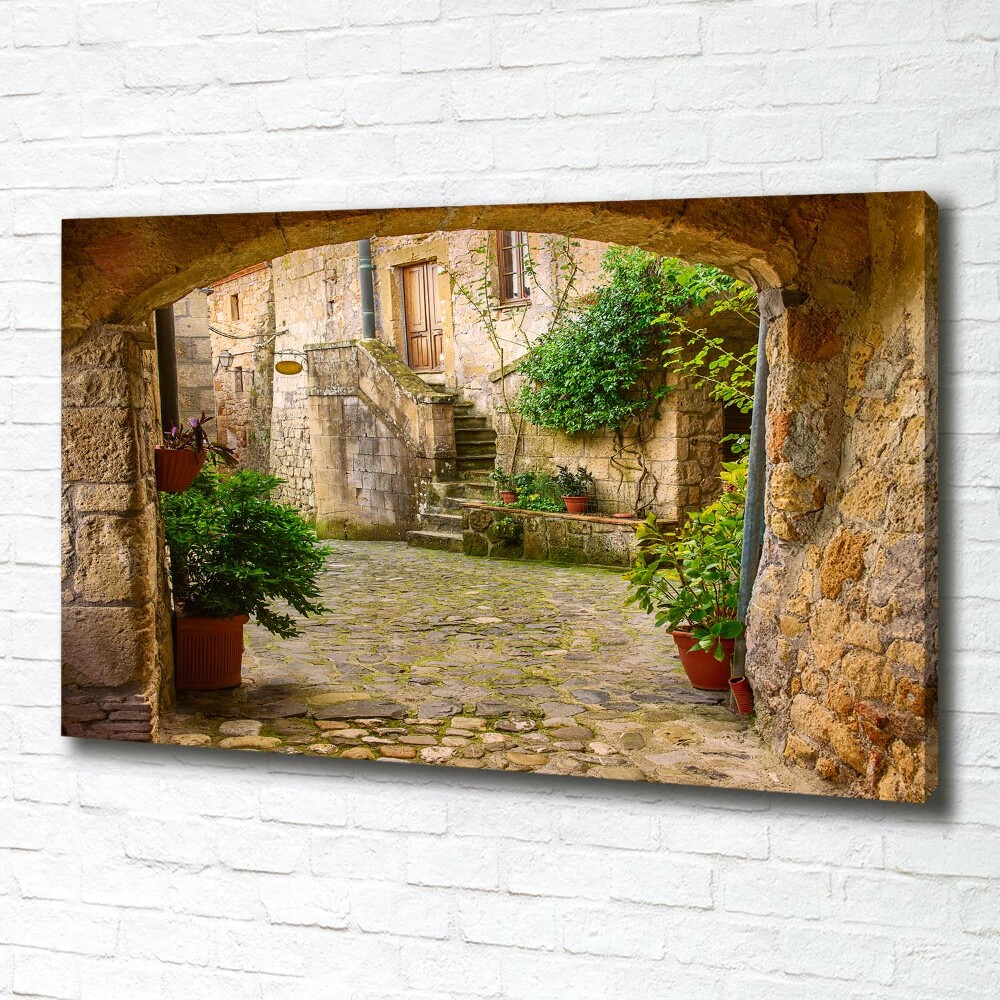 Canvas wall art Italian streets