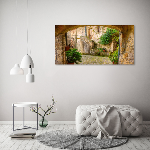 Canvas wall art Italian streets