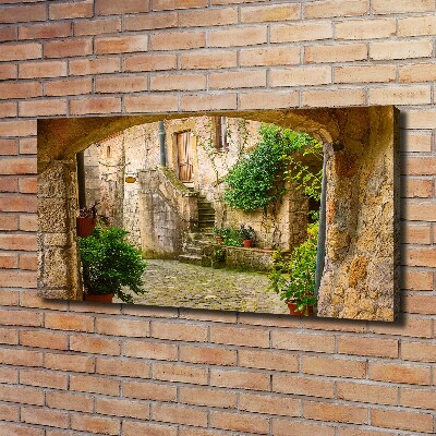 Canvas wall art Italian streets