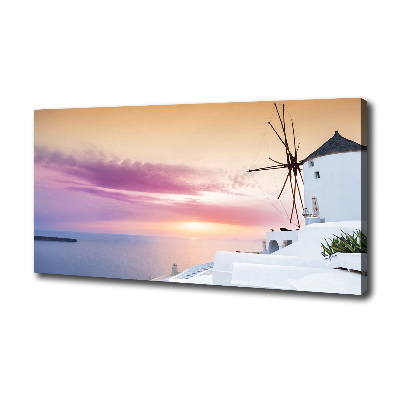 Canvas wall art Santorini Greece