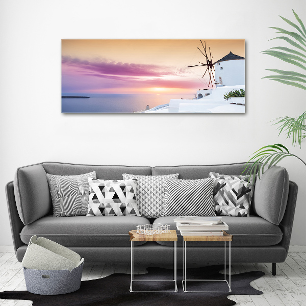 Canvas wall art Santorini Greece