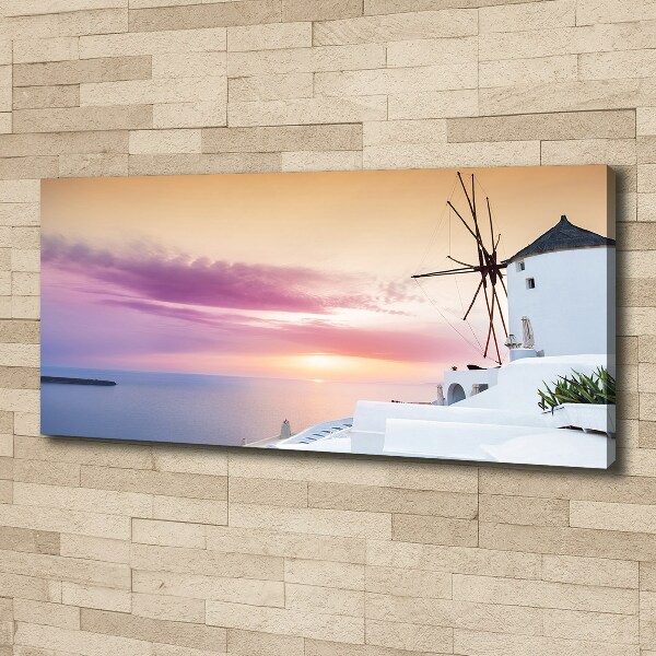 Canvas wall art Santorini Greece