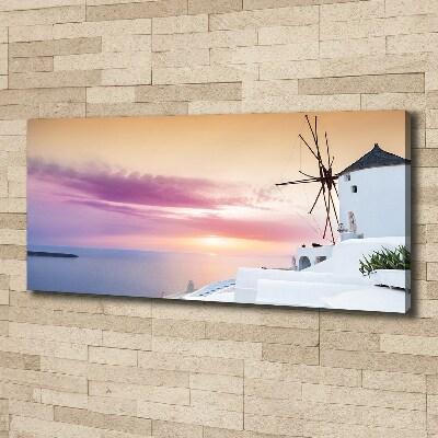 Canvas wall art Santorini Greece