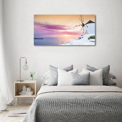 Canvas wall art Santorini Greece