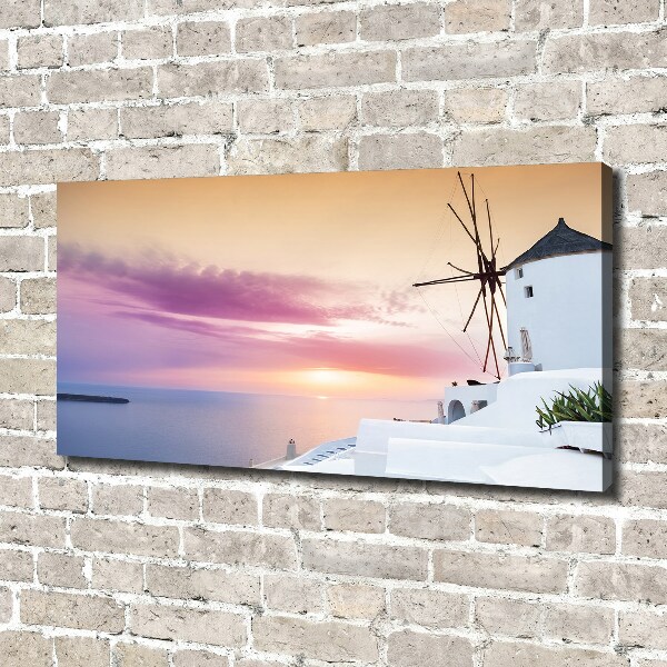 Canvas wall art Santorini Greece